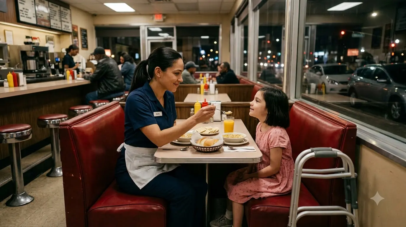 Waitress Fed a Disabled Girl In The Rain — 24 Hours Later, a Billionaire Found Her