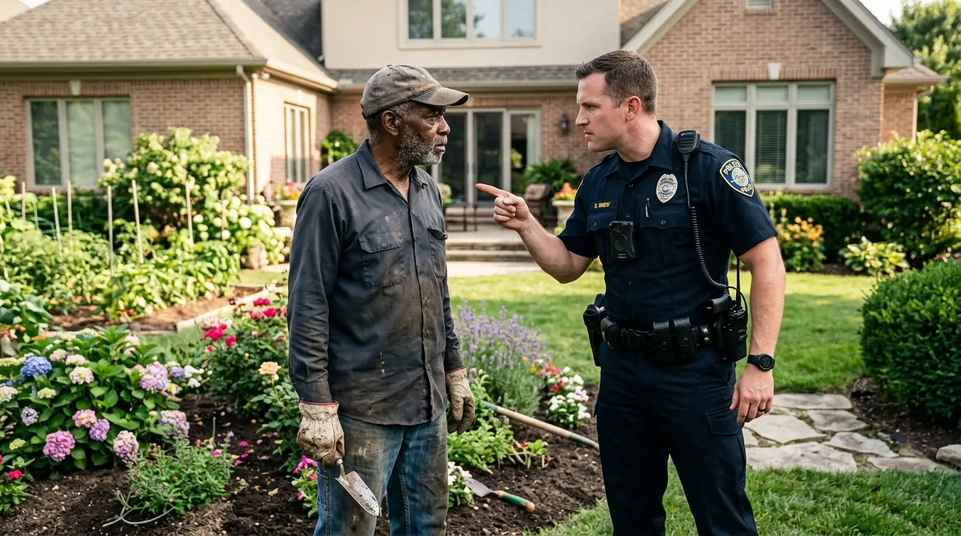 Cop Hara-sses Retired Lawyer While Doing Yard Work — Costs Him $80OK and a Jail Sentence