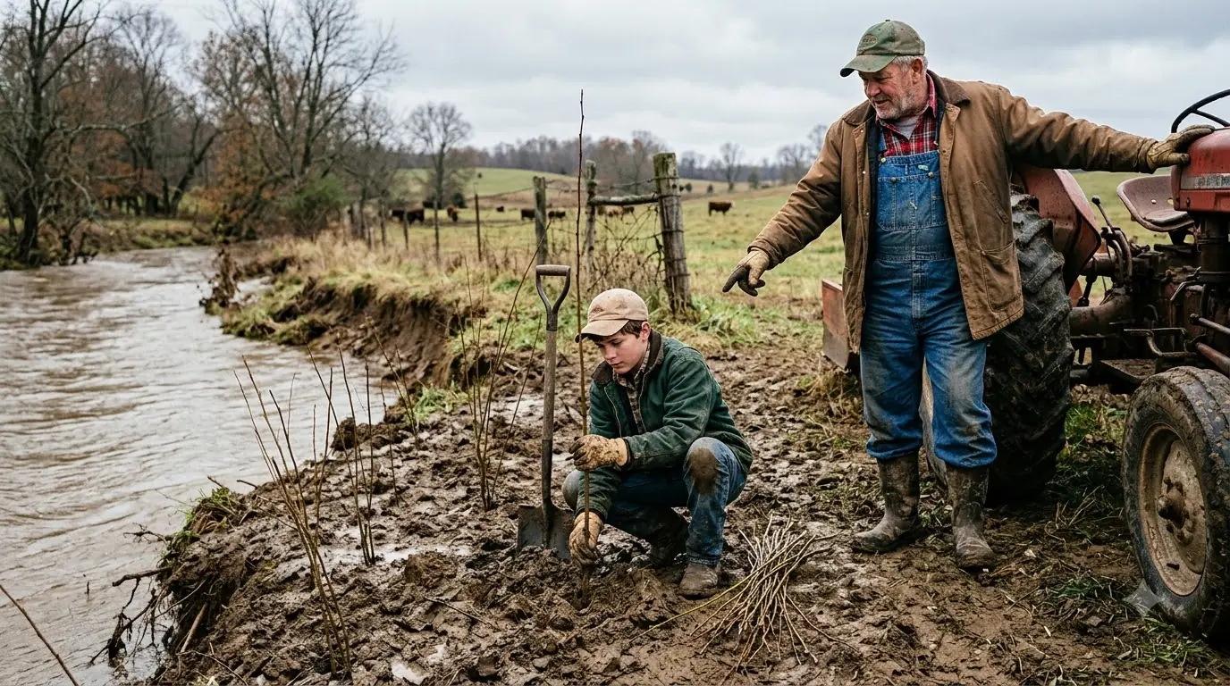 They Thought the Boy Planted Willow Trees Along the Creek for Shade — Until the Flood Came