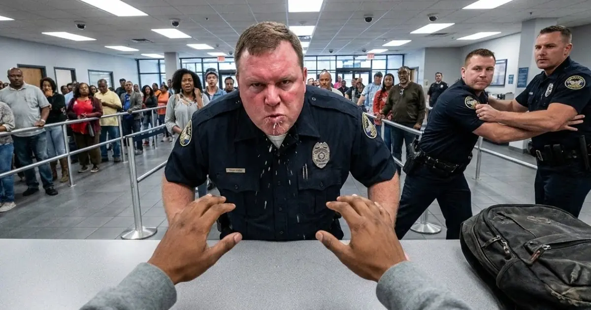 Cop Spits on a Black Man in a Crowded Police Station Lobby — Stunned to Learn He’s the New Chief