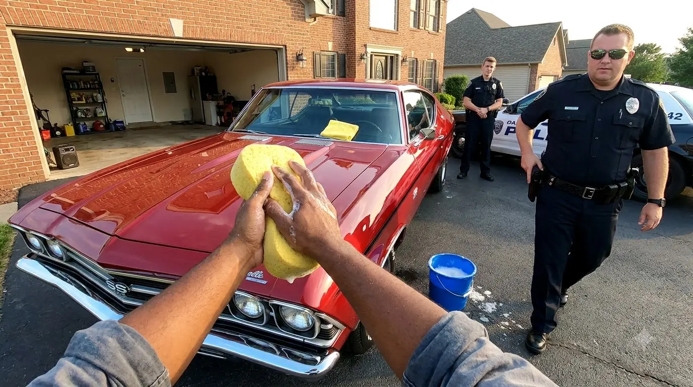 Cop Laughed at a Man Washing His Car — Didn't Know Who He Was