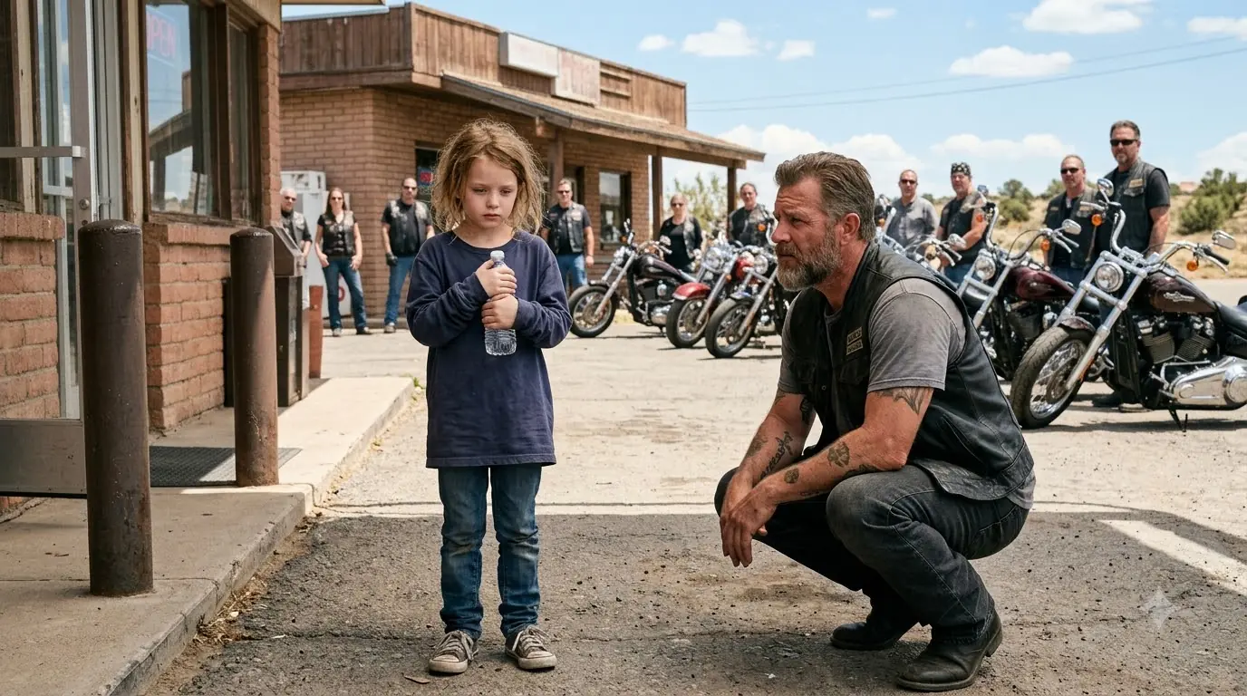 Little Girl Couldn't Lift Her Arms — When a Biker Saw Why, 400 Hells Angels Lost It