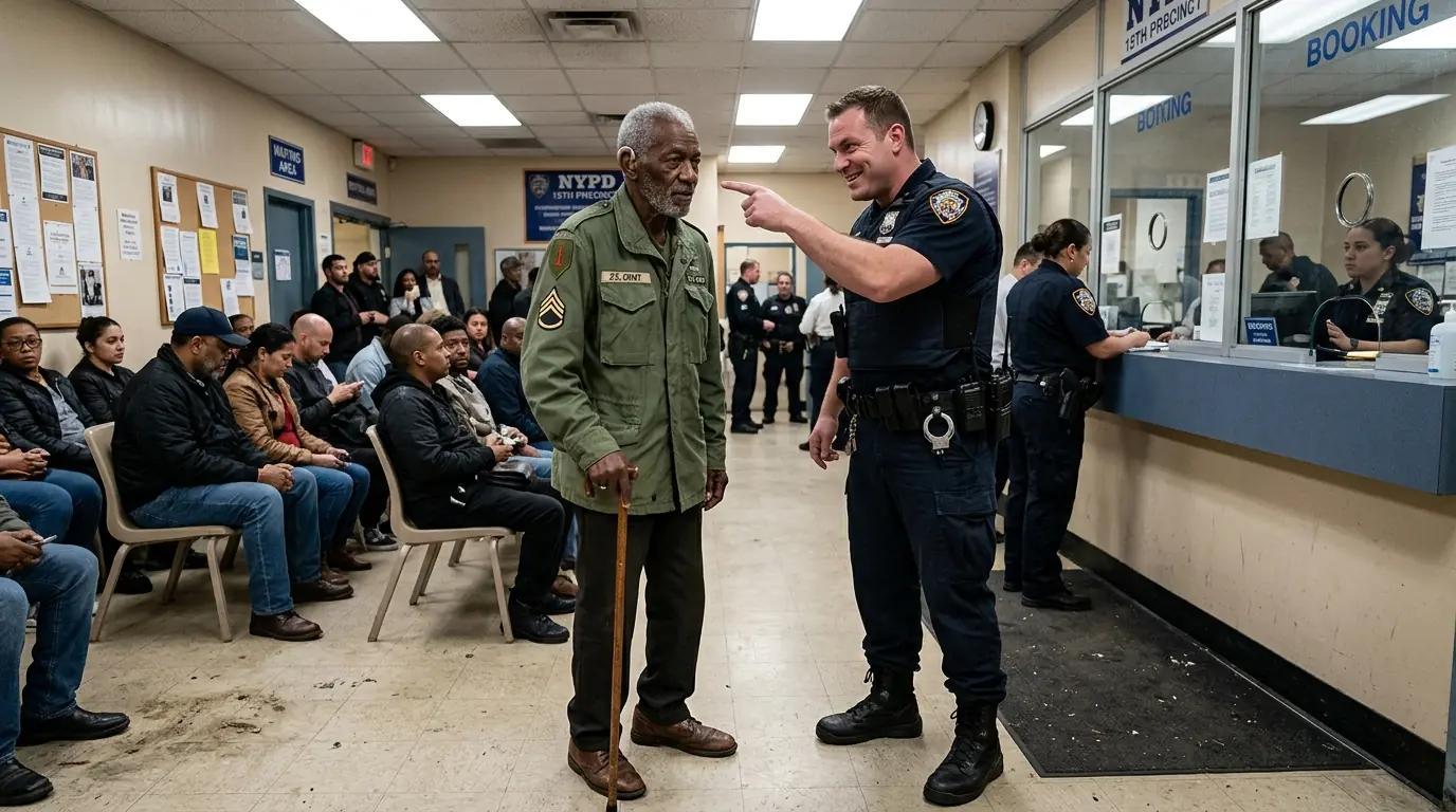 A COP CRUSHED AN ELDERLY BLACK MAN’S HEARING AID AND CALLED HIM “TRASH”—THEN THE PRECINCT DOOR OPENED