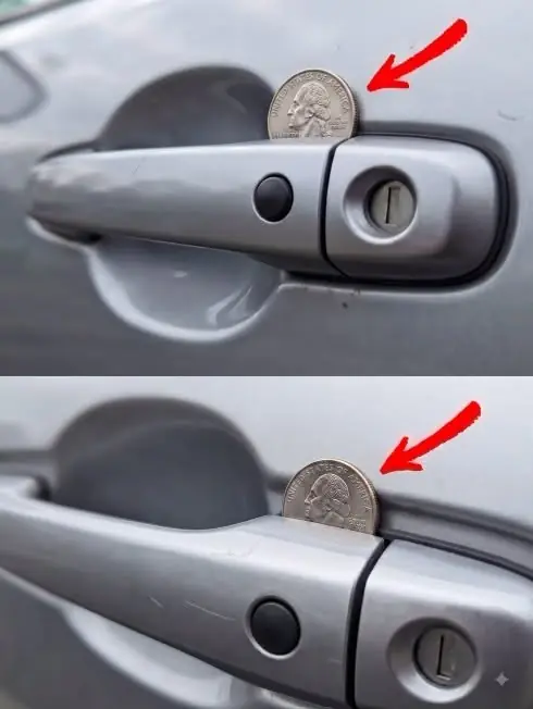 If You Find a Penny in Your Car Door Handle, Here's What It Might Mean