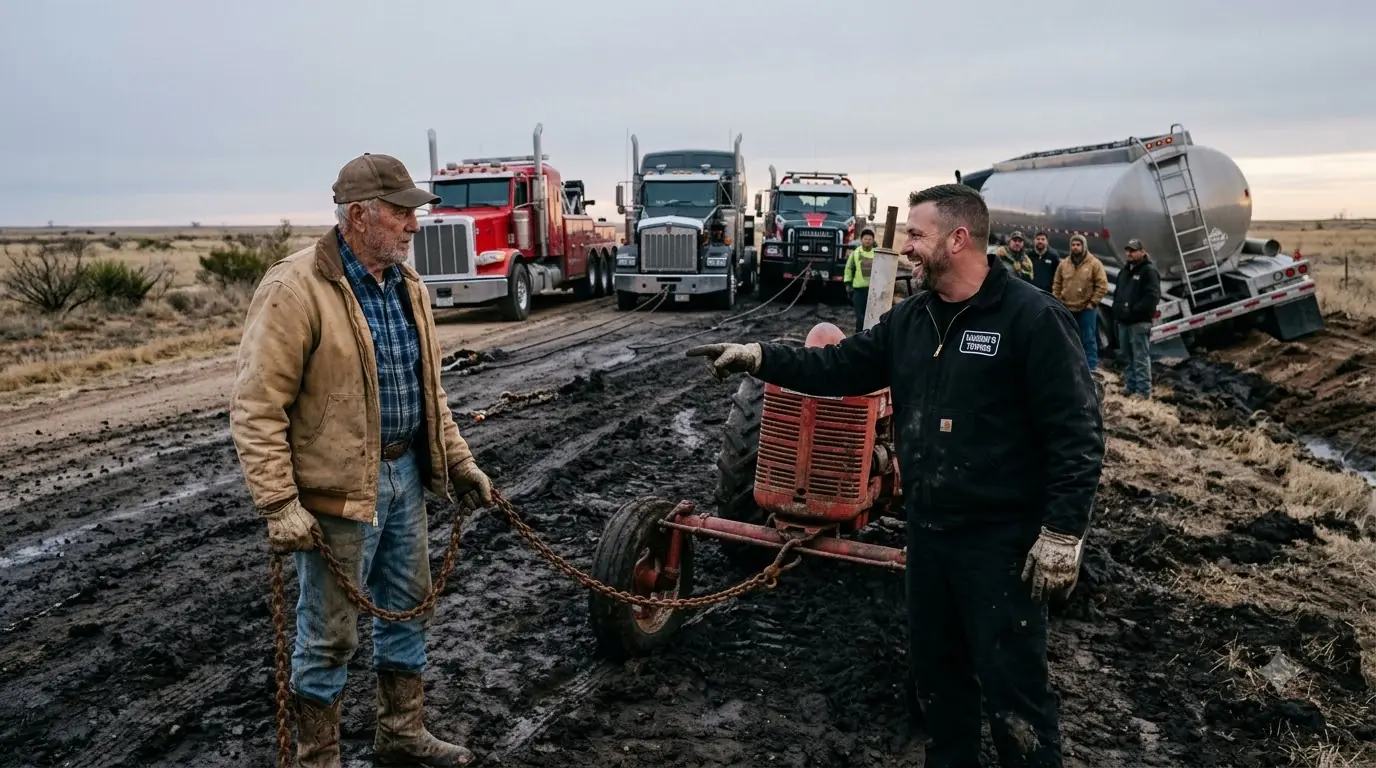 Three Recovery Trucks Failed for Eight Hours — Then an 82-Year-Old Farmer Hooked Up His 1962 Farmall