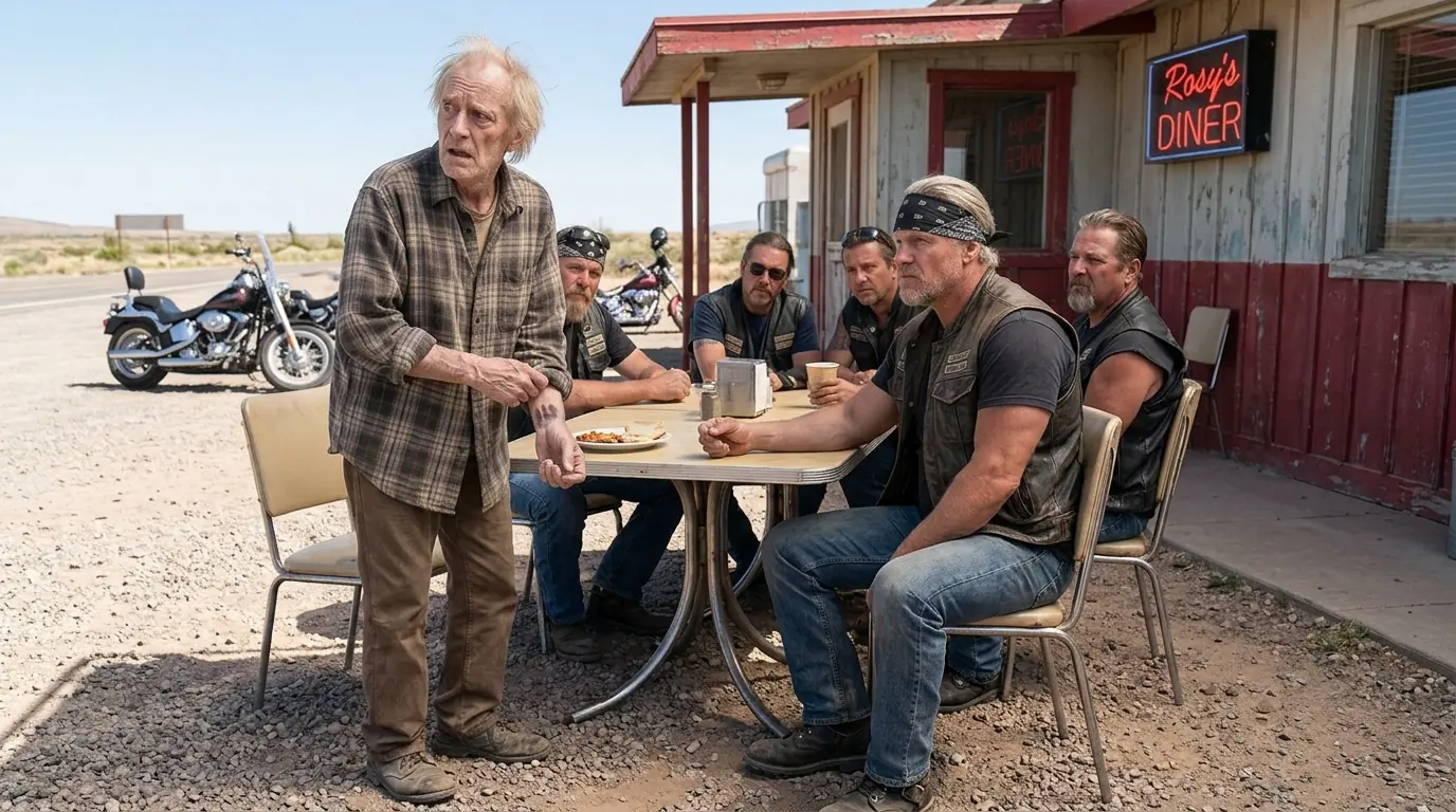 “Can I Have Your Leftovers?” Poor Old Man Asked a Biker — His Past Shocked Hells Angels