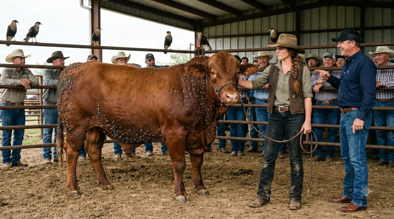 They Laughed When She Bought the Bull Covered in Thousands of Ticks — Then the Birds Started Landing
