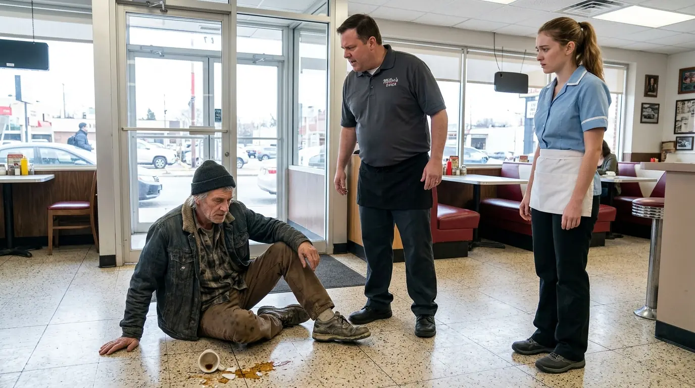 Homeless Veteran Was Humiliated By Resturant Manager — Then 50 Harleys Lined the Street