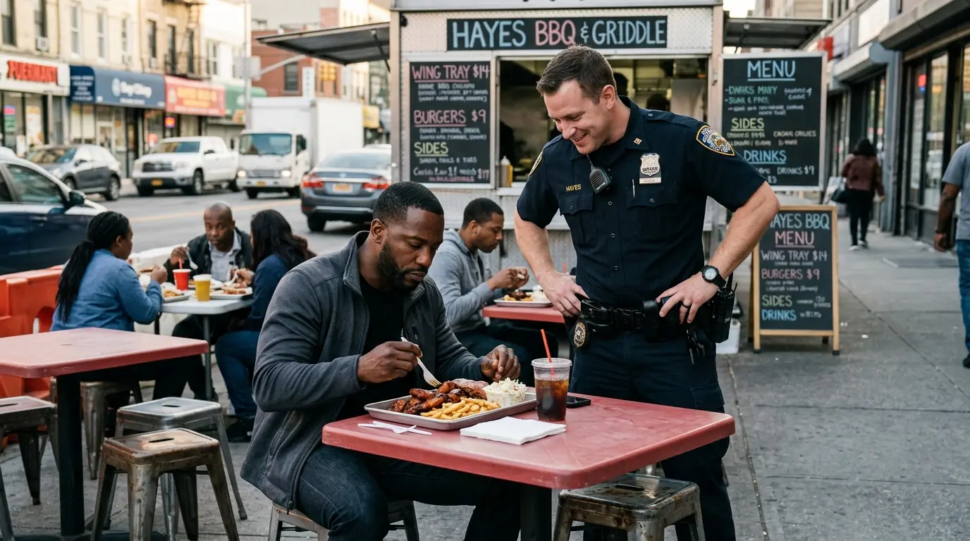 THE OFFICER KNOCKED A BLACK MAN’S LUNCH INTO THE STREET AND ASKED, “WHAT ARE YOU GONNA DO—CALL THE COPS?”