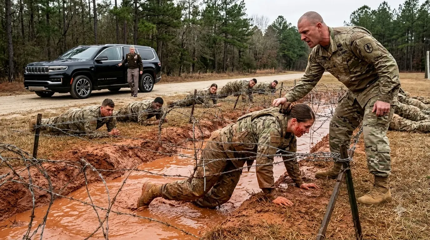 He Shoved Her Face Into Georgia’s Red Mud — Then the Man Watching From the Black Jeep Stepped Out