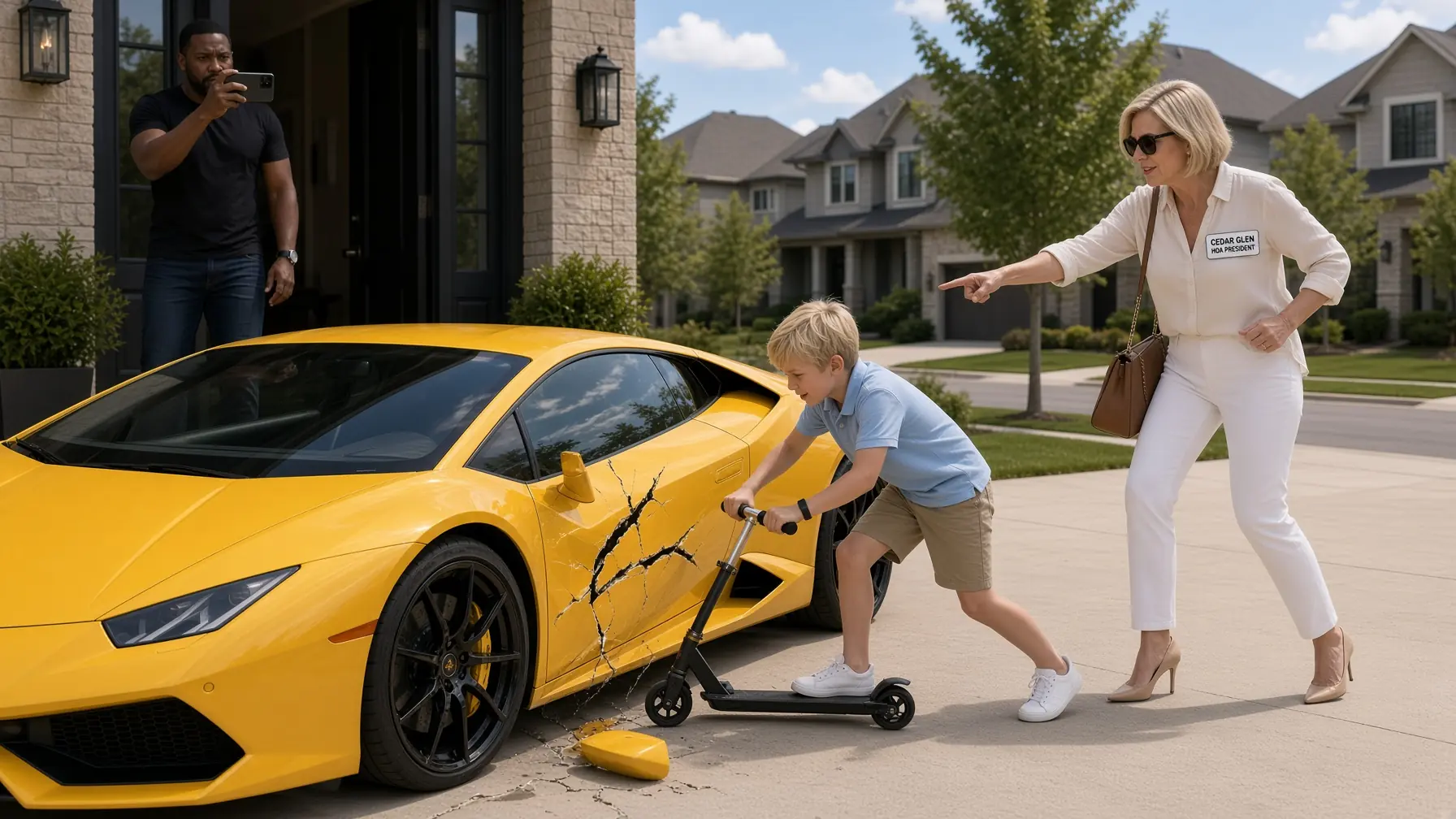 KAREN’S SPOILED SON DESTROYED MY LAMBORGHINI—THEN HIS MOTHER MADE ONE TERRIBLE MISTAKE