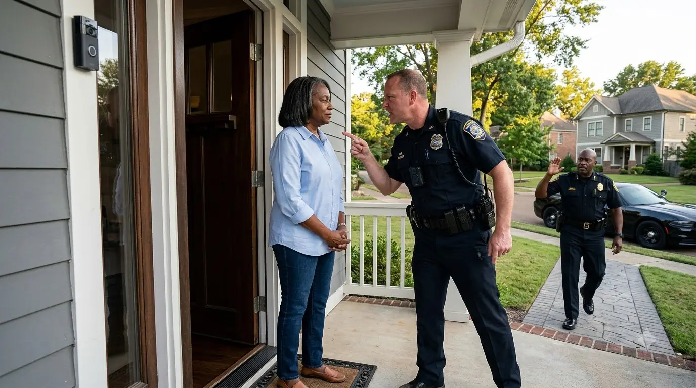 A Cop Ordered an Woman Out of Her Own Home — Then His Deputy Chief Called Her “Judge Brooks”