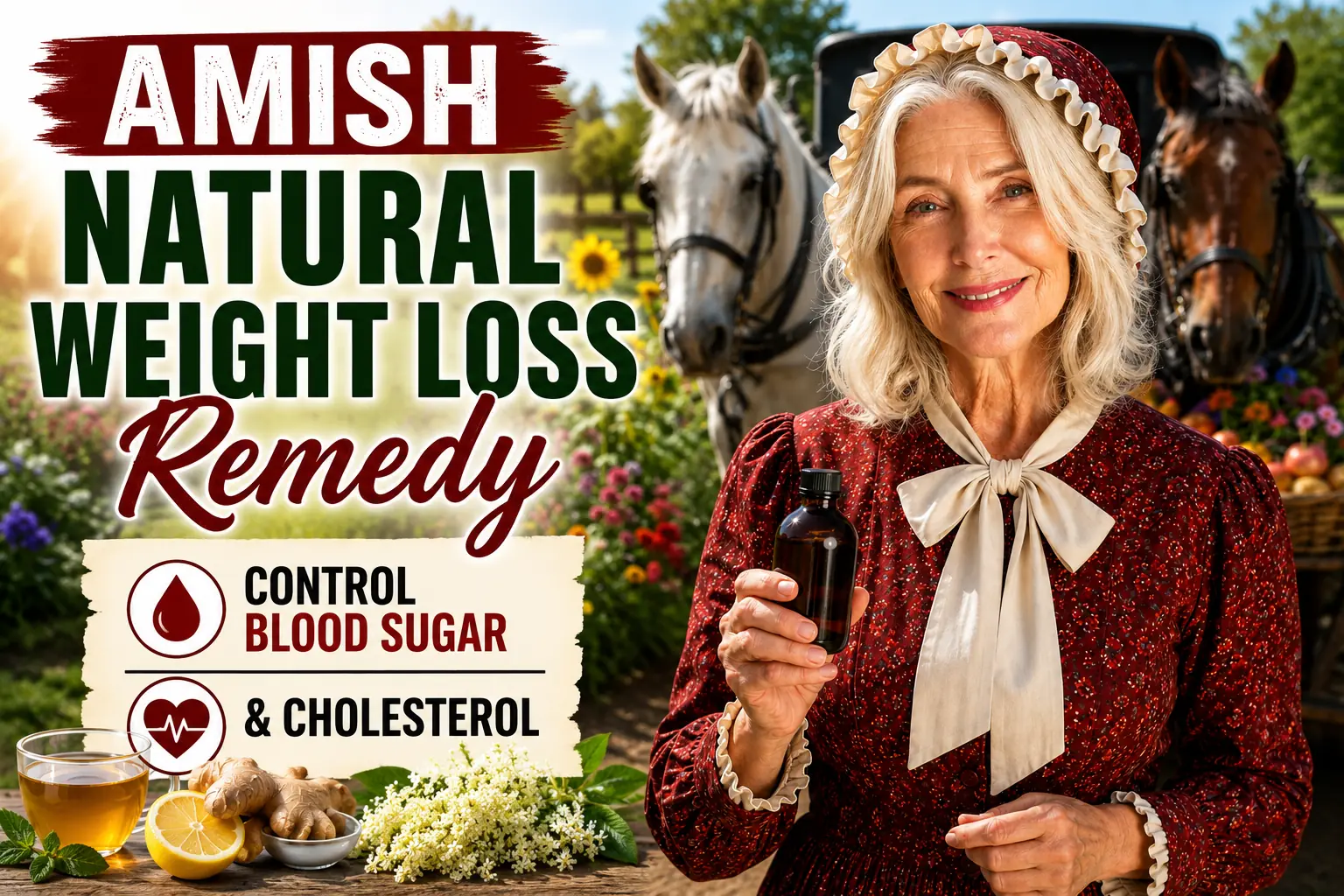 Amish-Inspired Natural Weight Loss Remedy: Support Healthy Blood Sugar & Cholesterol