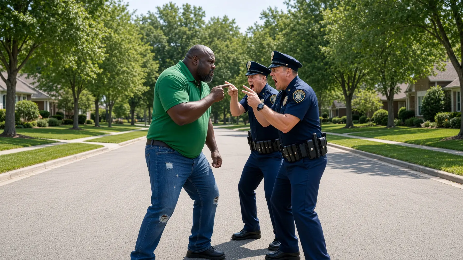 Fat Black Man Attacked By Cops, Unaware They Have Fallen For His Trap