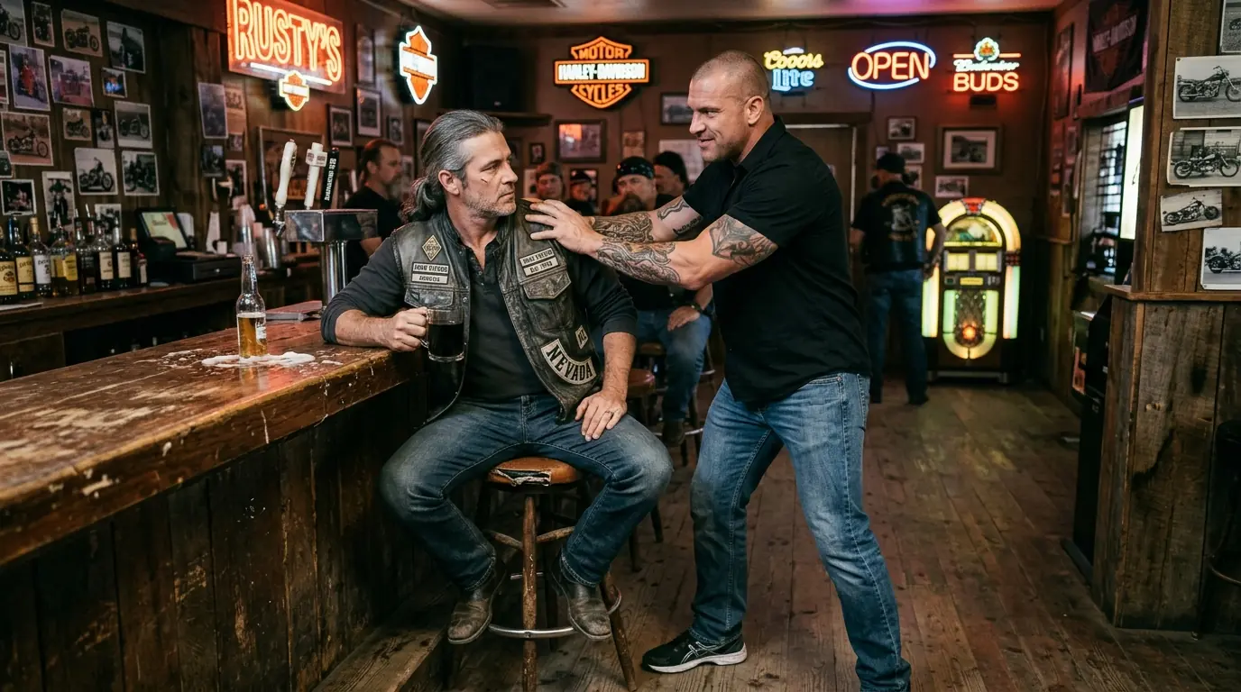 Pro Fighter Mocks a Lone Biker at the Bar — Then the Biker Mentions His Dead Father