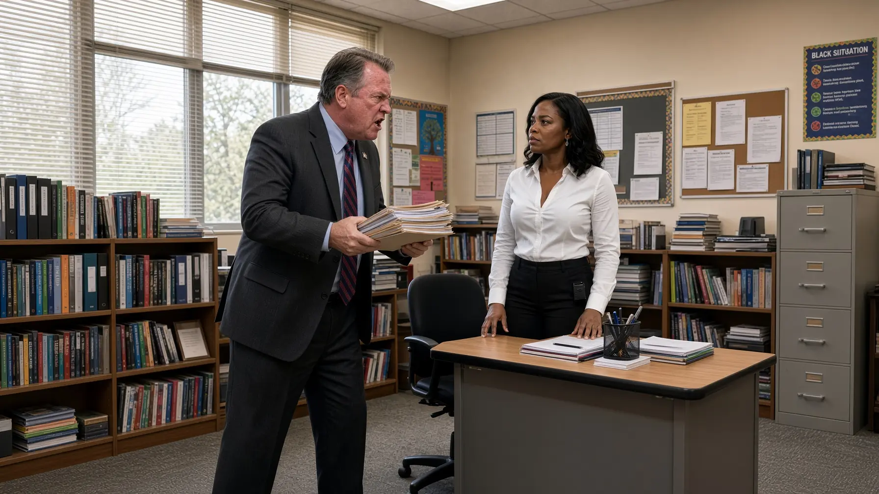 Racist Principal Bullies Black Teacher, Realizes Too Late That She Shouldn't Be Messed With!