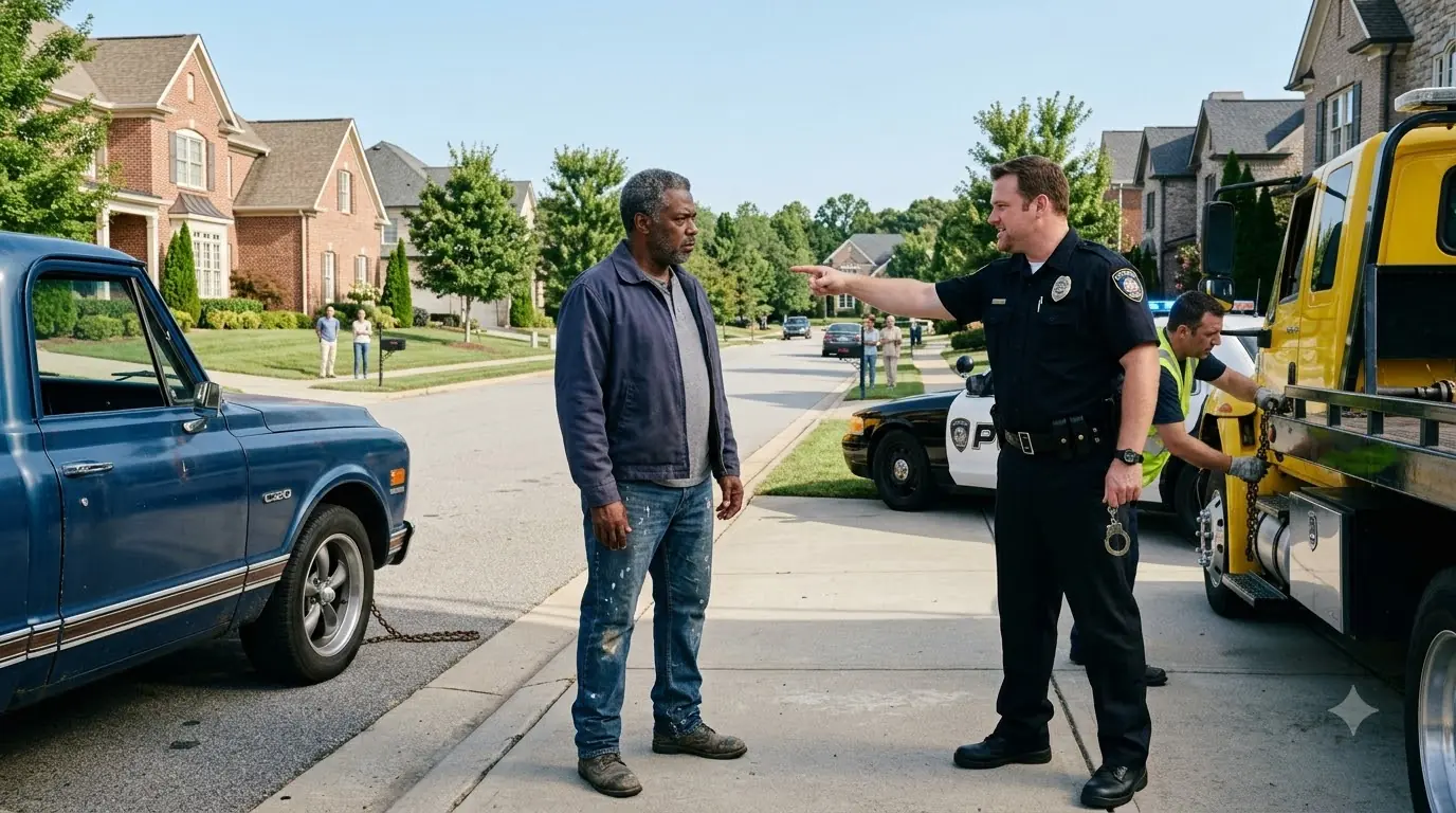Cop Tows A Man's Truck — Didn't Know Who He Was