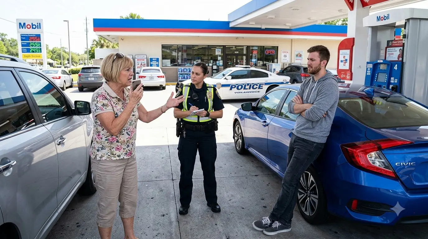 HOA Karen Called Cops When I Refused to Give Her Free Gas — Then Went Pale When She Realized Who I Was