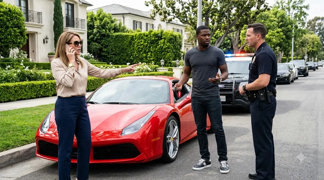Rich Woman Called Cops On The Black Man For "Stealing" Ferrari — Learns He Owns 51% Of Her Company
