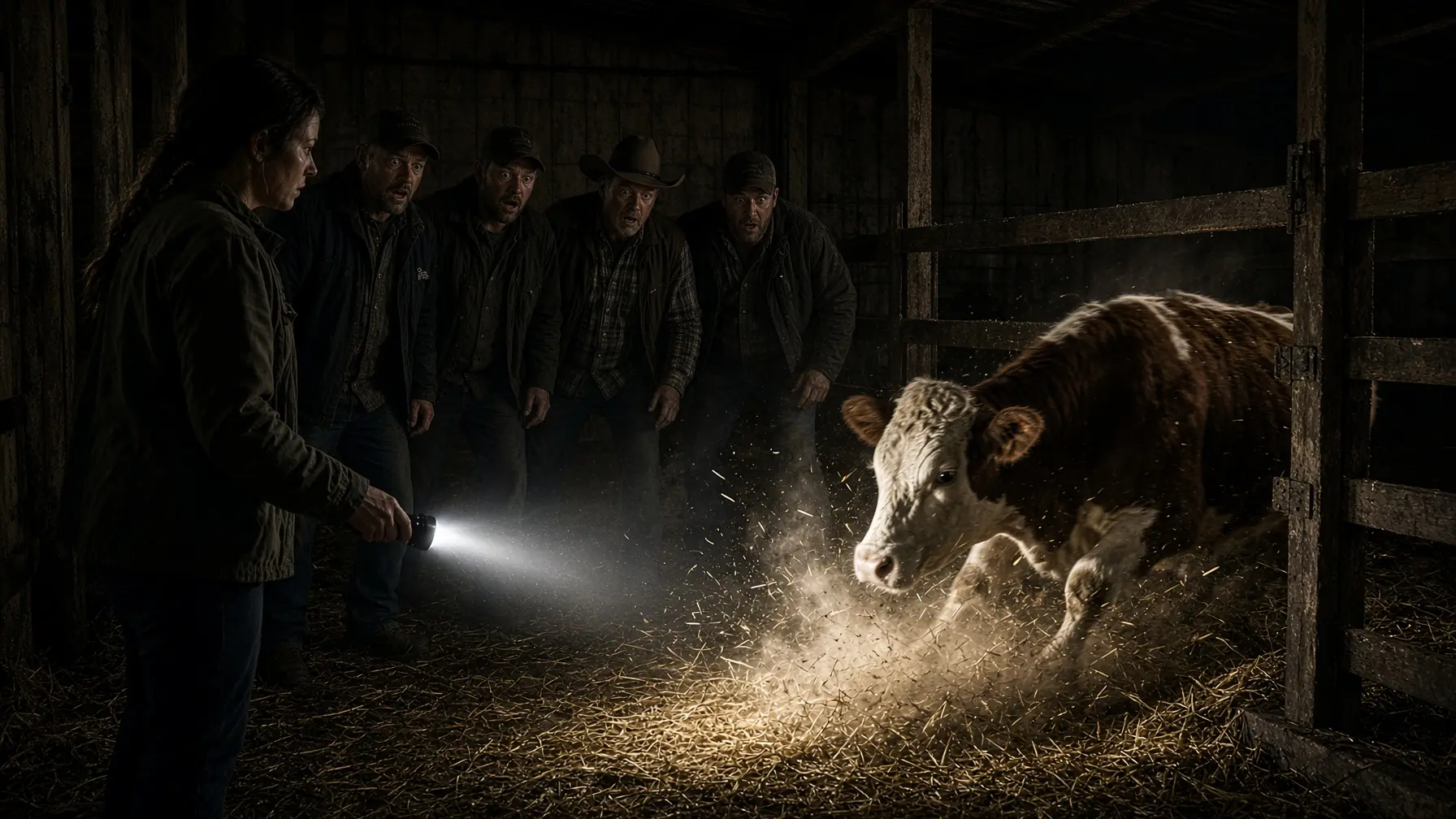 THEY LAUGHED AT HER SPLIT-FACED HEREFORD AT THE SALE—FIVE DAYS LATER, THE LAB ASKED ONE STRANGE QUESTION