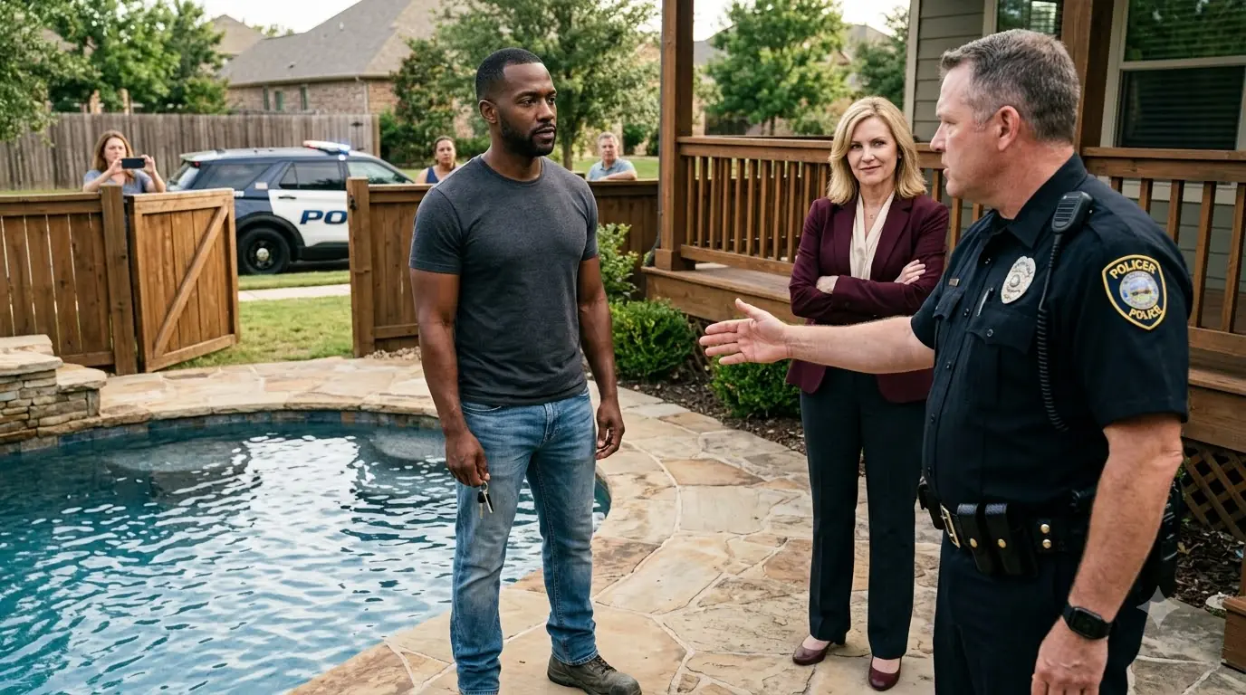 HOA Karen Sent Her Cop Husband to Take My Pool Keys — Didn’t Know Who I Was