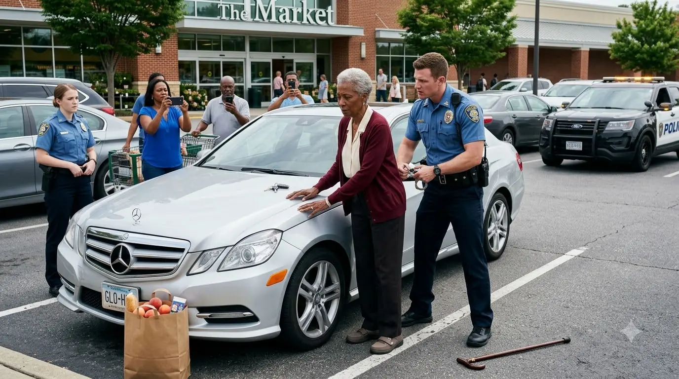 A Cop Cuffed a Grandma Over Her Own Car — Then A Man Arrived Calling Her "Mom"