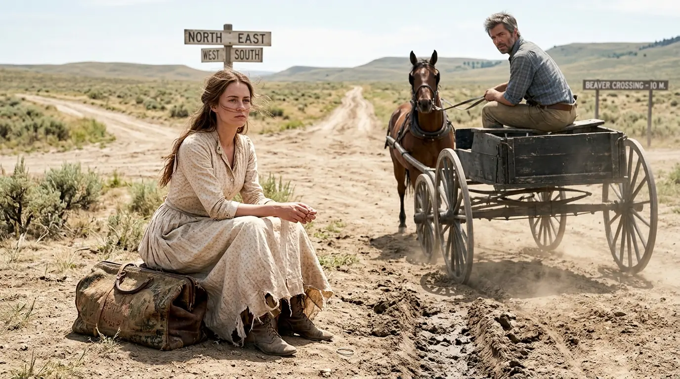 She Fixed a Millionaire Cowboy's Wagon Wheel — Before Sunrise, Another Wagon Arrived at Her Door