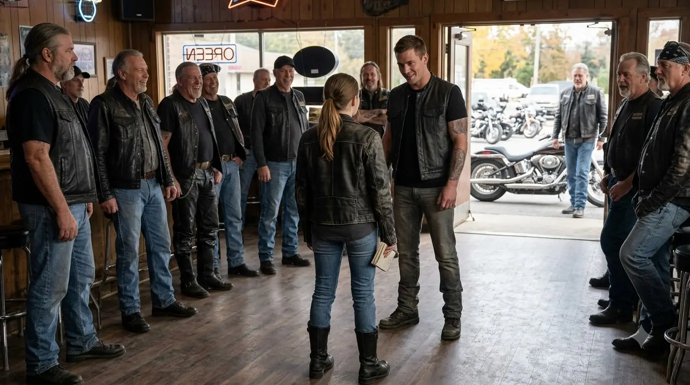 Bikers Laughed at the Teenage Girl — Until Her Patch Silenced the Entire Room