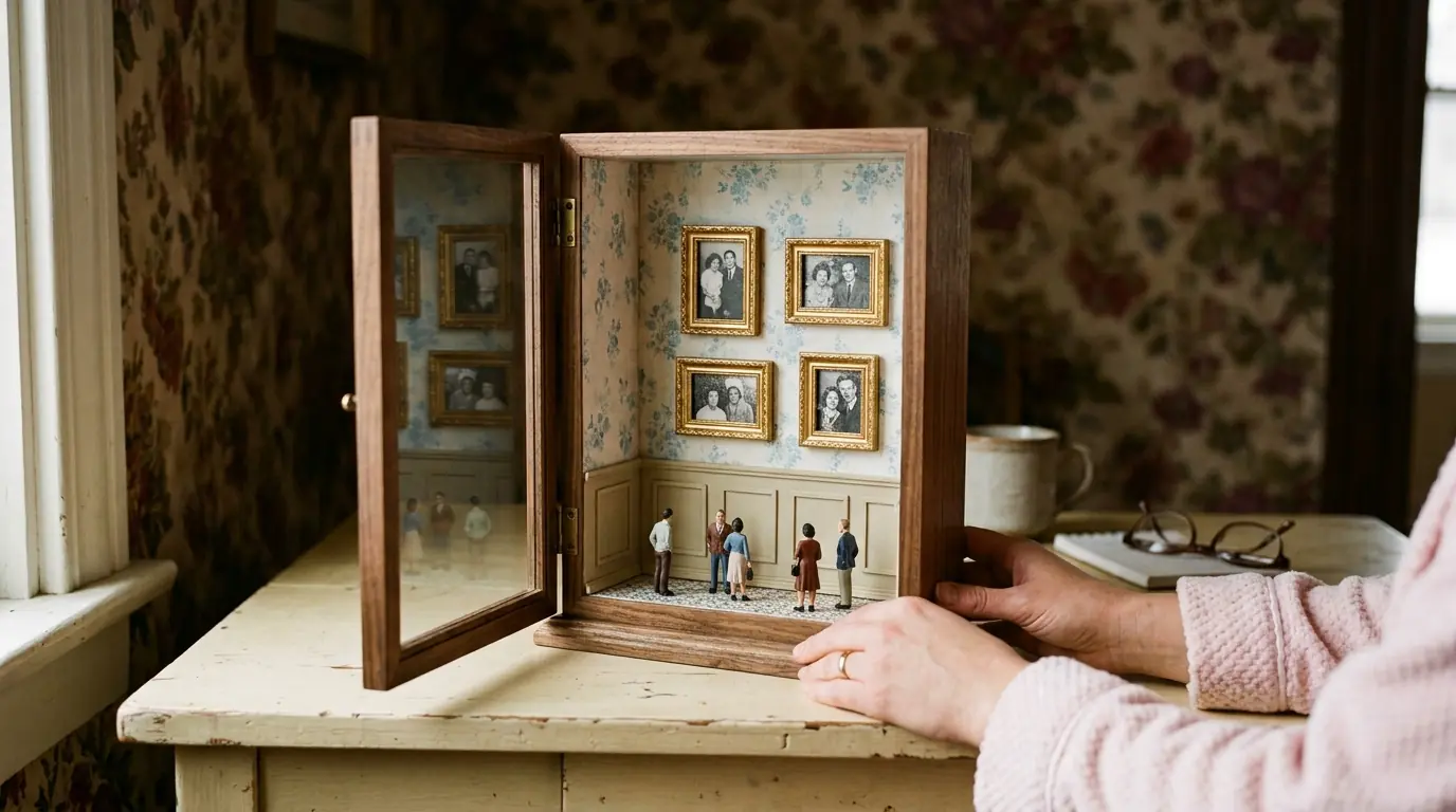 DIY “Museum of Us” Memory Shadow Box: How to Turn Family Photos Into a Miniature Gallery