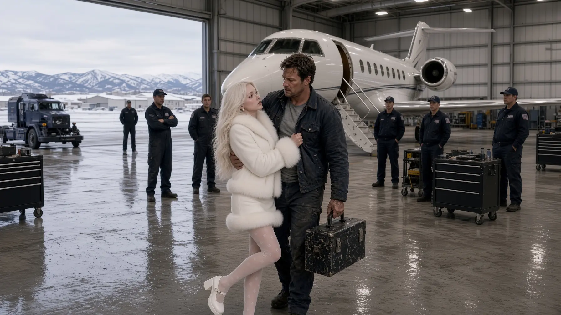 The CEO Said “Fix My Plane and I’ll Grant One Wish”—The Single Dad Said, “My Daughter Needs a Mom”