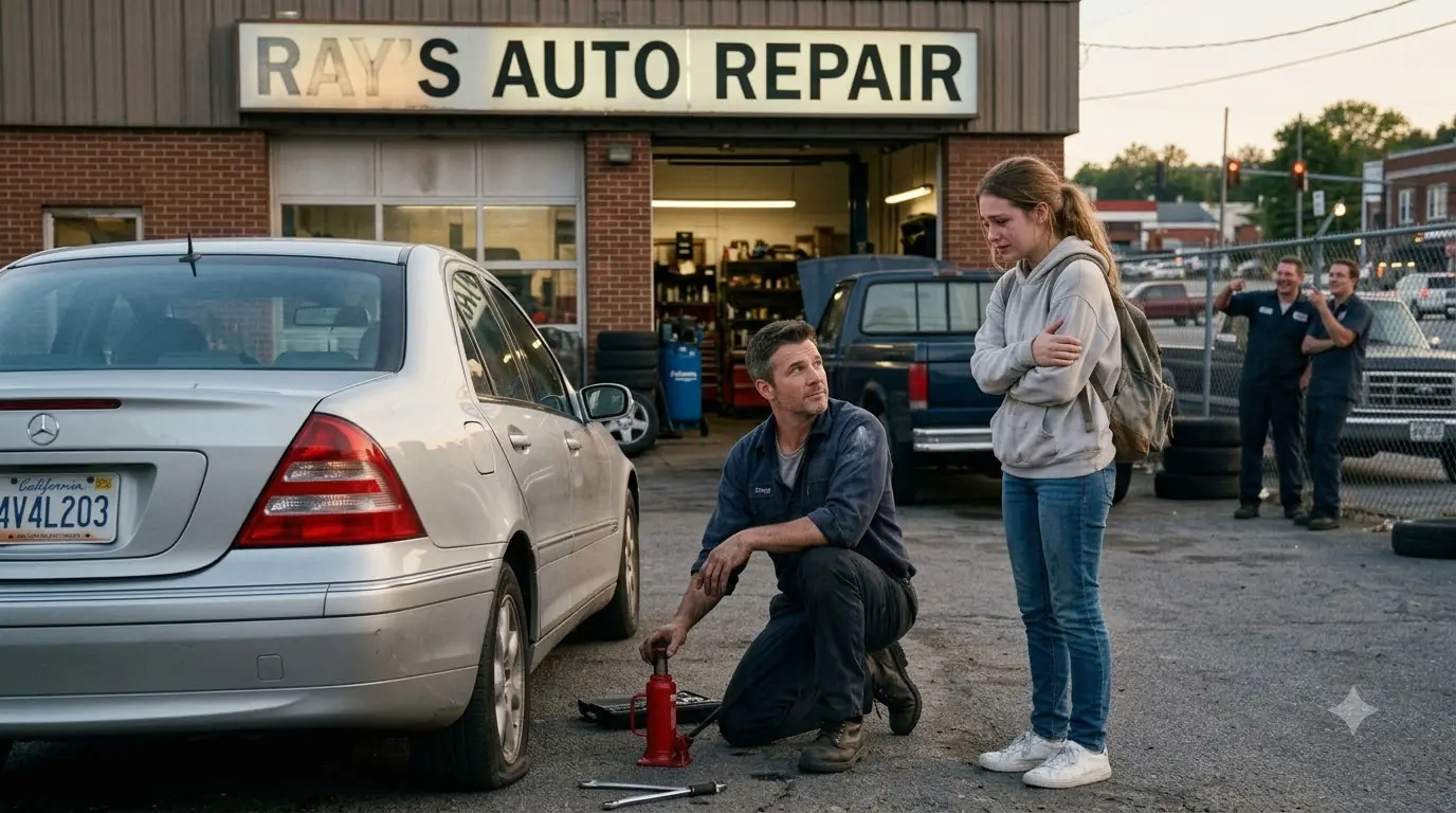 Kind Single Dad Mechanic Fixes A Crying Teen’s Flat — The Next Day, The Billionaire Mom Came