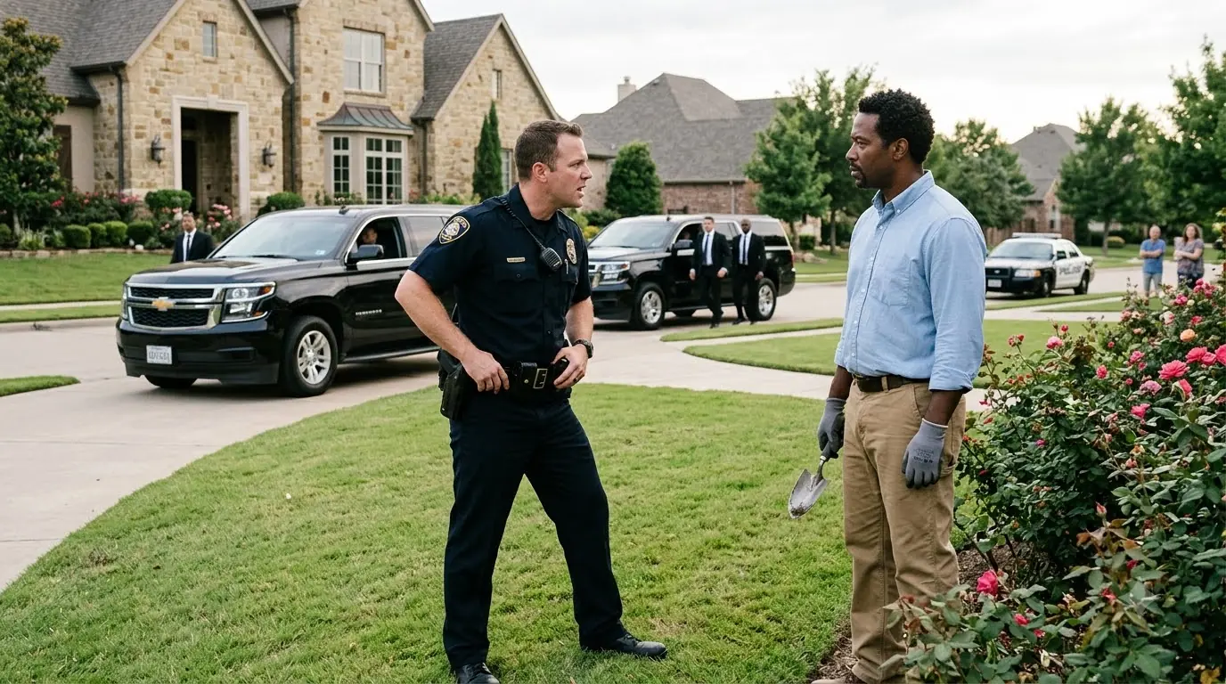 A Cop Ordered a Young Man Off His Own Lawn — Then Black SUVs Turned Into the Driveway