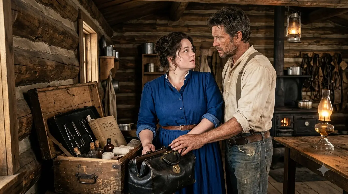 She Hid Her Medical Bag From the Cowboy She Married — Then One Bloodied Ranch Hand Forced Her Secret Open