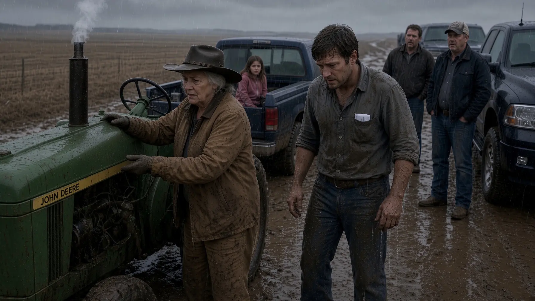 THEY LAUGHED AT THE BROKE MECHANIC FIXING HER TRACTOR—THEN THE WOMAN IN MUDDY BOOTS ASKED ONE QUESTION