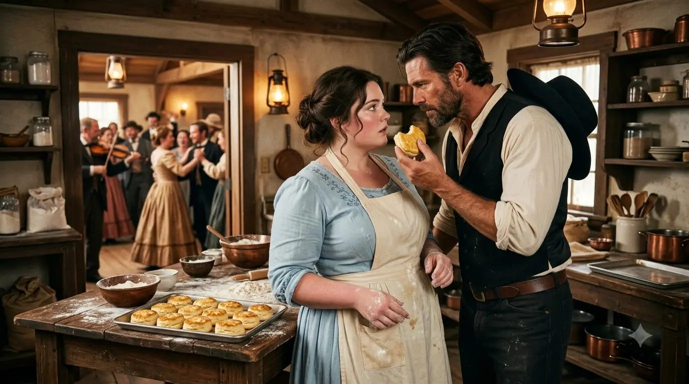The Rich Cowboy Chose the Sister Everyone Hid in the Kitchen — Then One Kiss Silenced Oak Haven