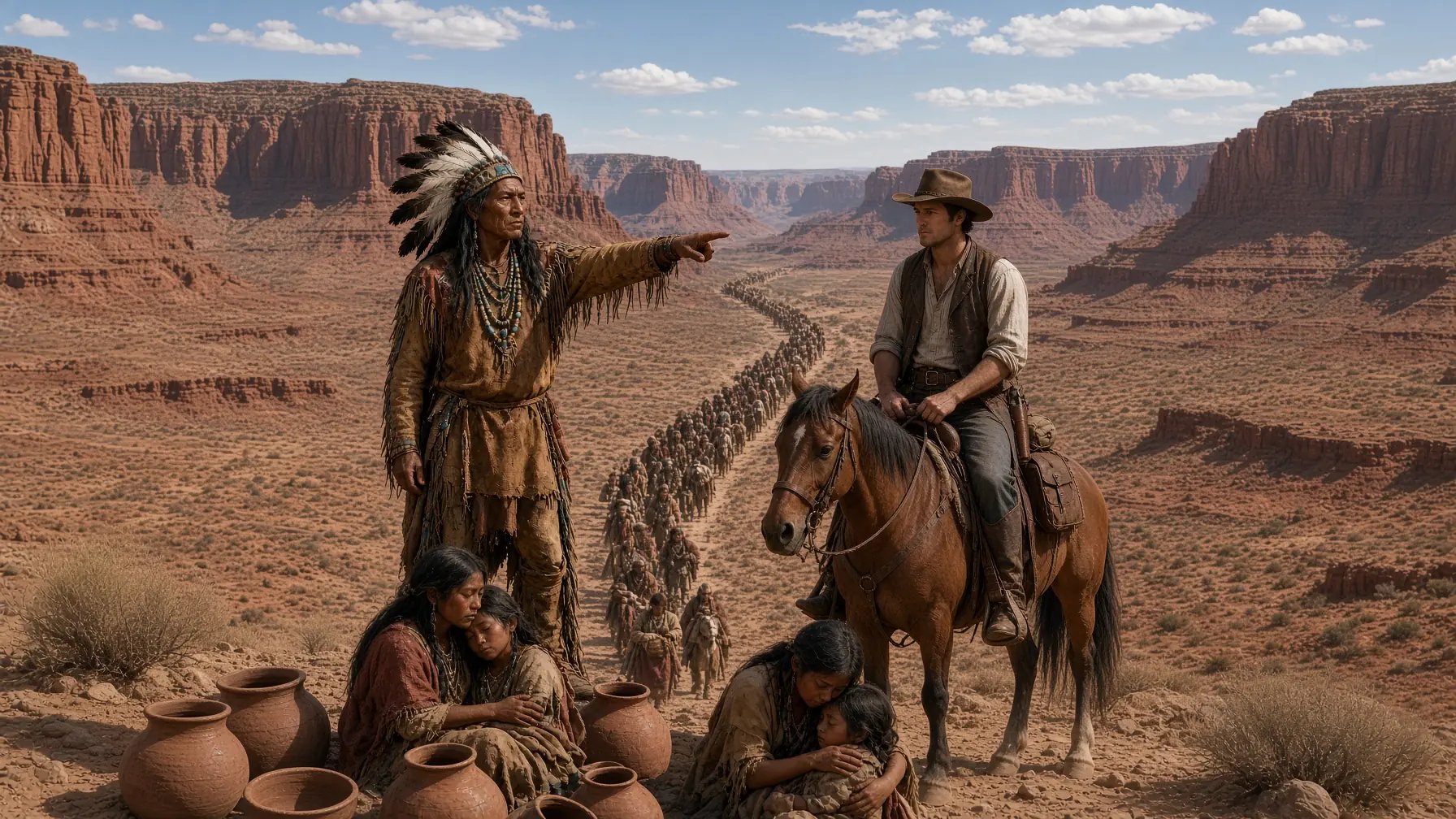 The Apache Tribe Was Near Death... One Cowboy Saved Them, But the Chief’s Reward Changed His Life.