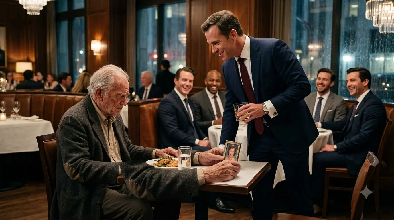 A Businessman Mocked an Elderly Man At The Restaurant — Unaware That His Son Was A Billionaire