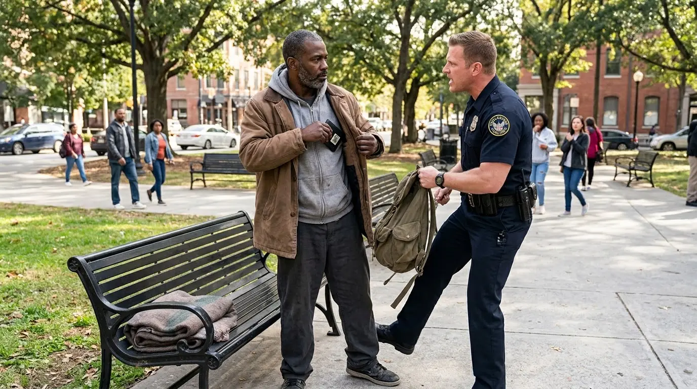 The Officer Kicked a Homeless Man in the Park — Then His Victim Opened an Internal Affairs Badge
