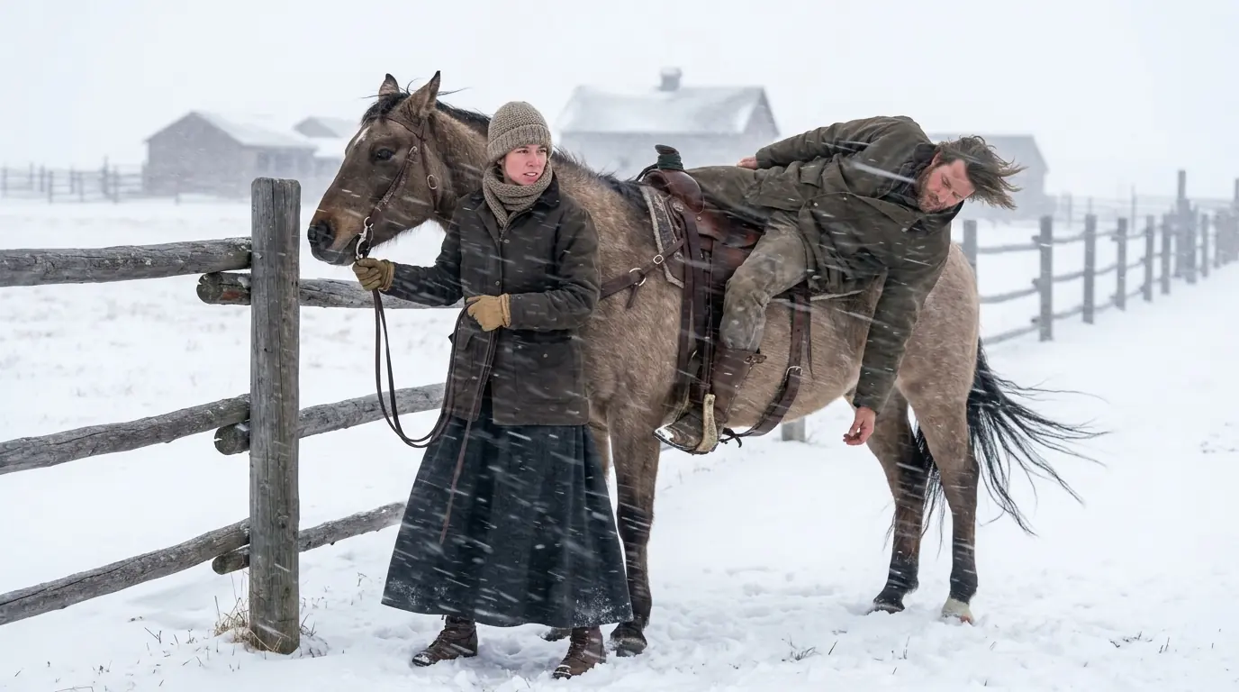 She Saved an Injured Stranger During a Blizzard — By Spring, He Rode Back With Two More Horses