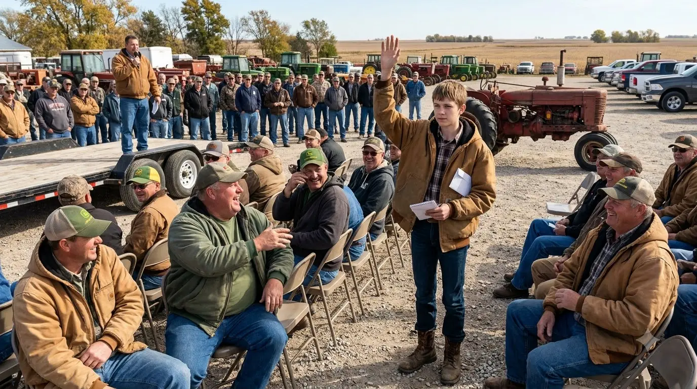 They Mocked the Boy Who Raised His Hand at the Auction — Then the Auctioneer Froze