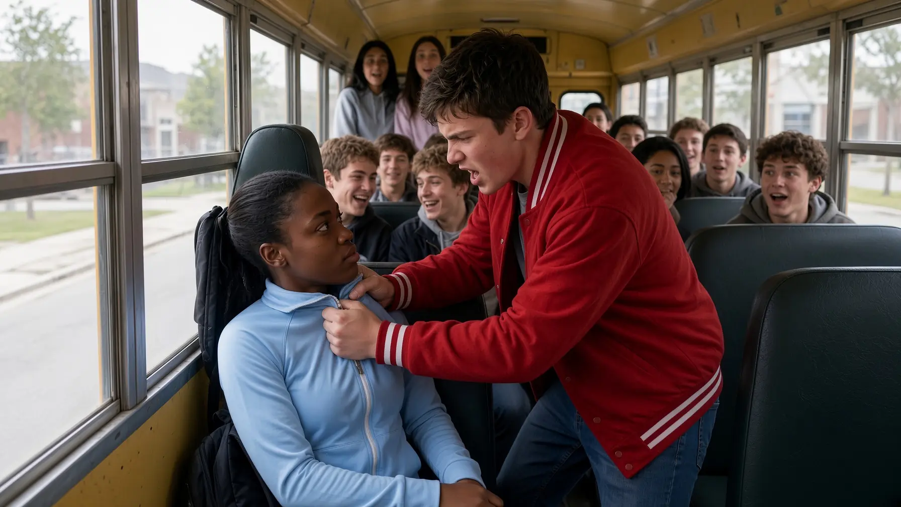 Racist Bully Makes Black Girl Sit At Back Of Bus, Unaware She Is A Brutal Fighter