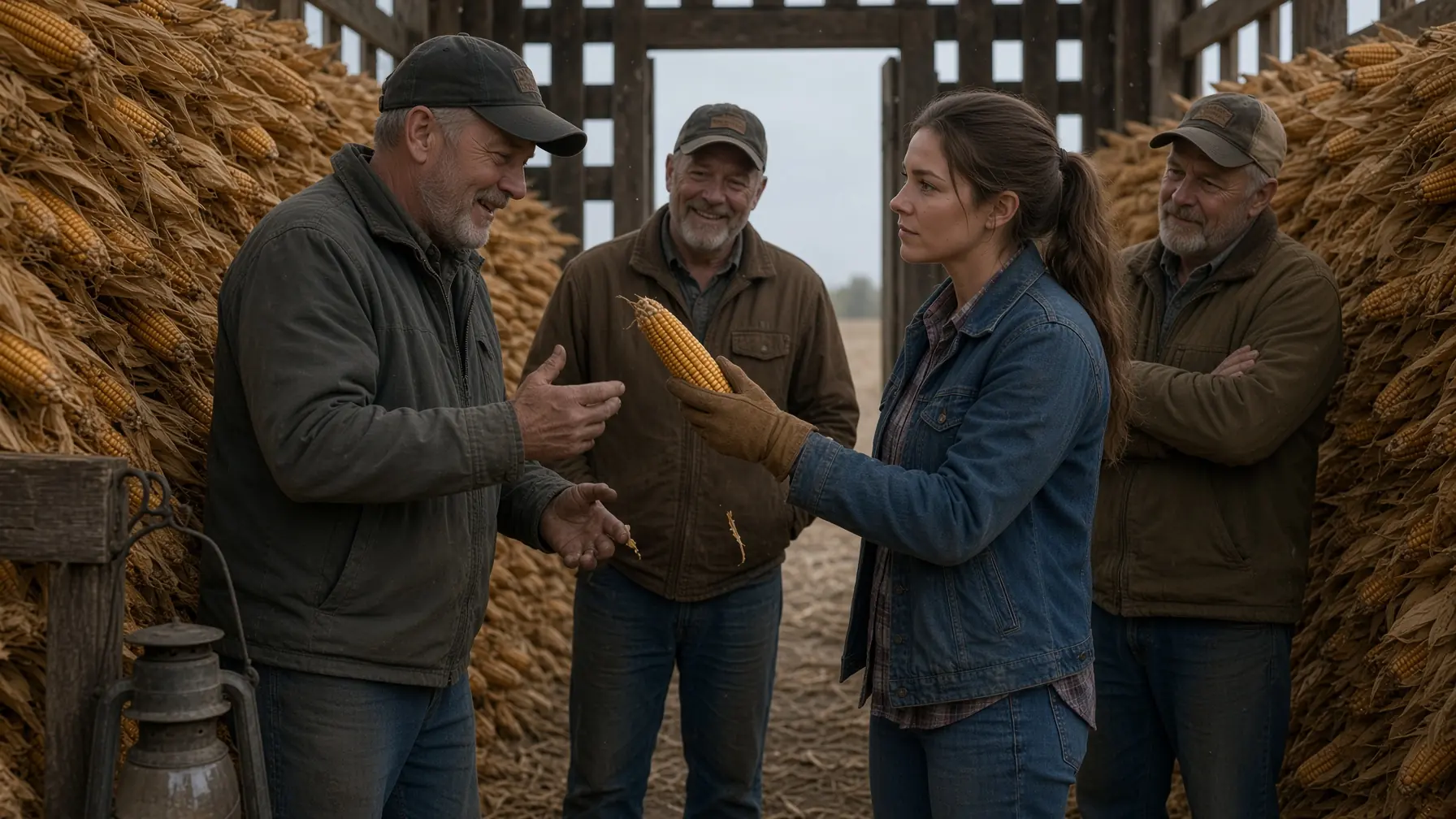 THEY SAID HER GRANDFATHER’S OLD CORN CRIB WOULD RUIN THE HARVEST—MONTHS LATER, THE PHONE STARTED RINGING