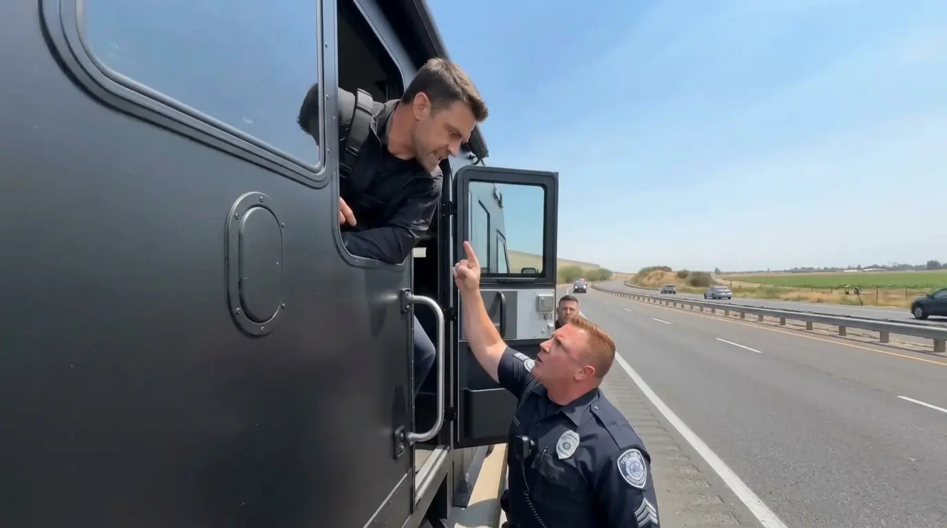 A Corrupt Sergeant Demanded Cash From The Wrong Trucker — Then The FBI Badge Inside The Cab Changed Everything