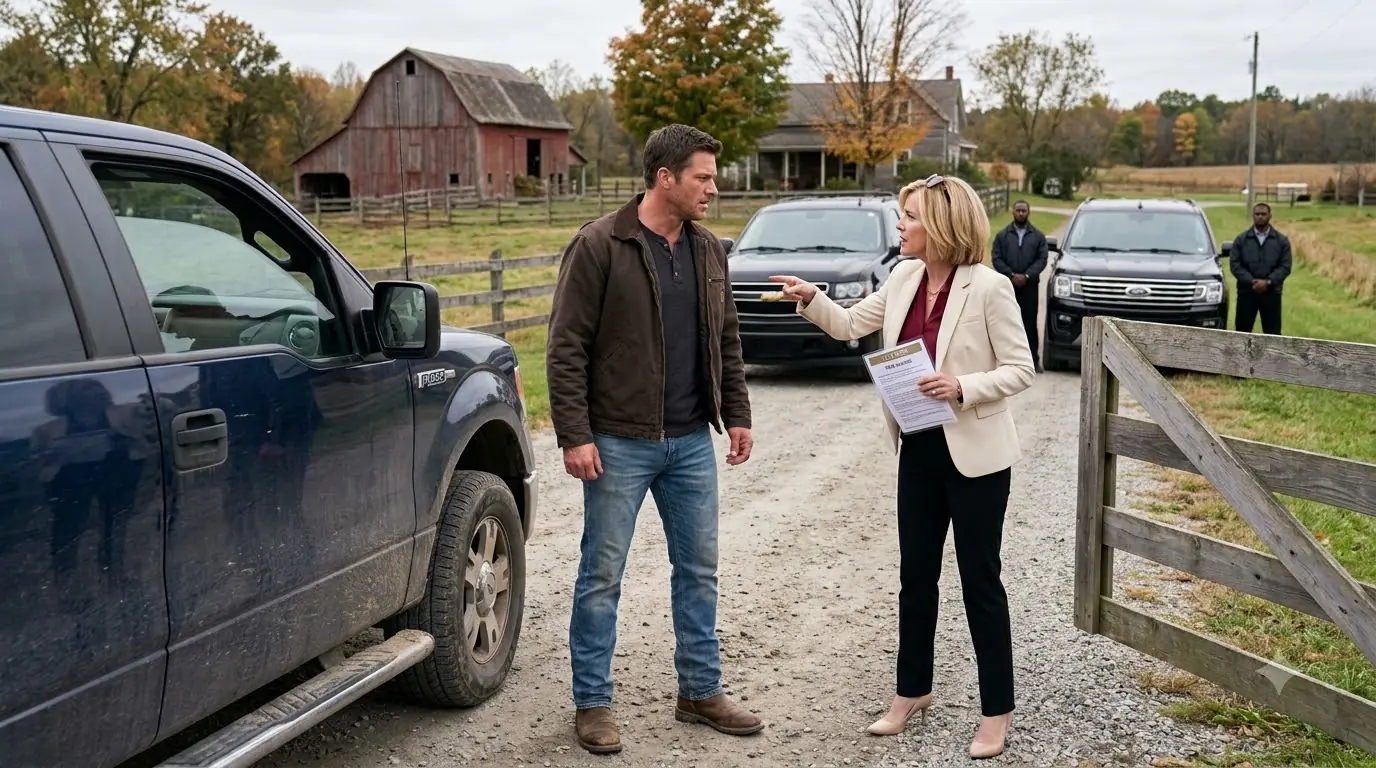 I Went to My Dad’s Farm — HOA Guards Blocked Me and Said I Was Banned From My Own Family Land