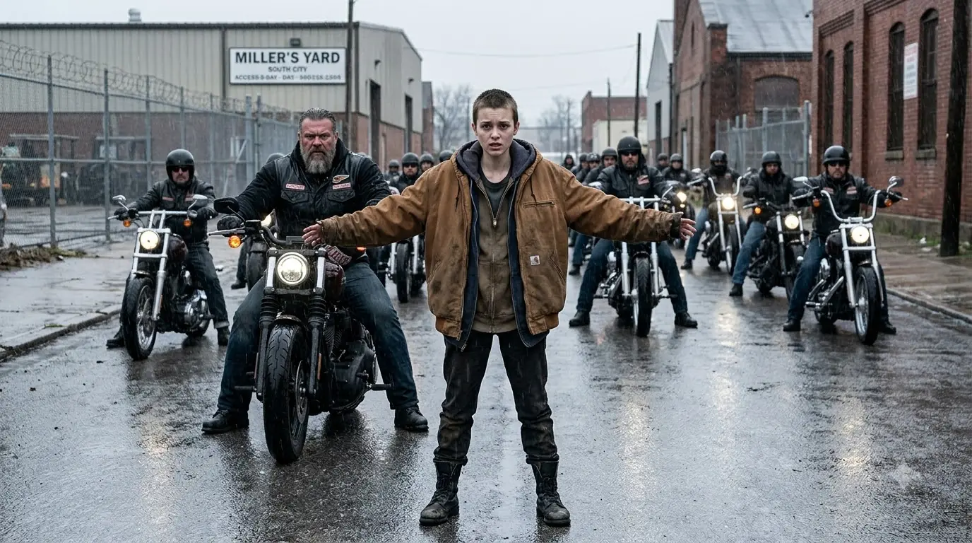“Stop—It’s a Trap!” A Homeless Girl Warned 22 Hells Angels — Then All 22 Headlights Went Out