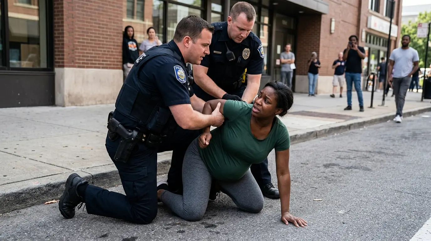 Arrogant Cops Pinned a Pregnant Black Woman Down — Until Her Husband Stepped Out