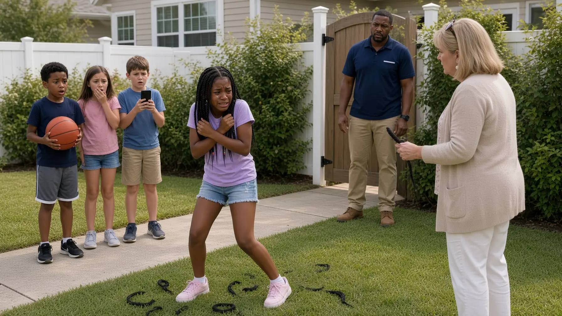 MY NEIGHBOR SNUCK INTO MY YARD AND CUT MY DAUGHTER’S HAIR WHILE I WAS GONE — SHE THOUGHT NO ADULT HAD SEEN HER