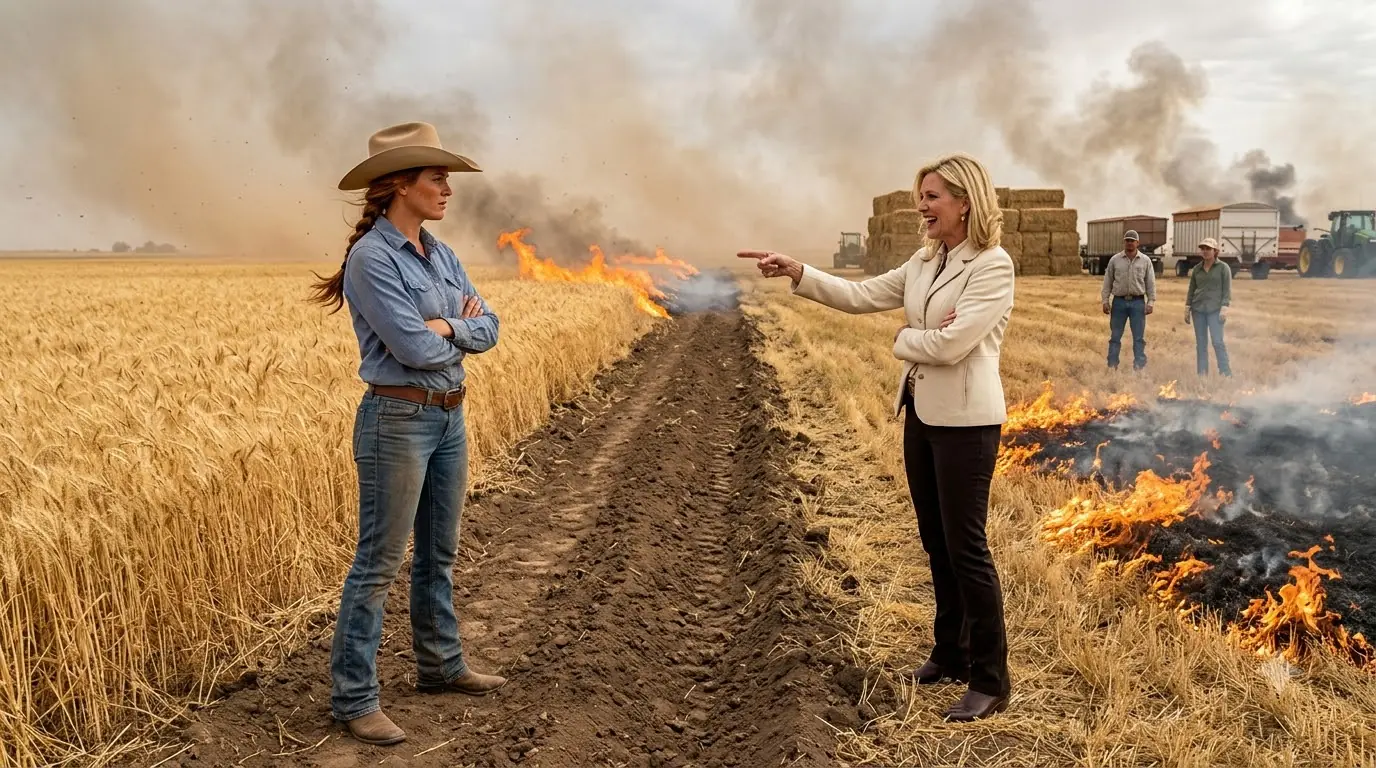 She Burned My Wheat Field Before Harvest — Then the Wind Turned Her Fire Against Her Empire