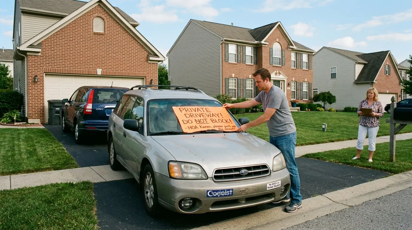 I Got Sick of HOA Karen Parking in My Driveway — So I Set a Trap She’d Never See Coming
