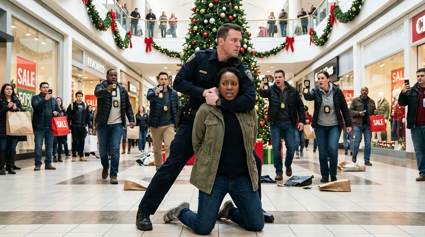 Cop Choked Black Woman in Mall — Seconds Later, Agents Surrounded Him
